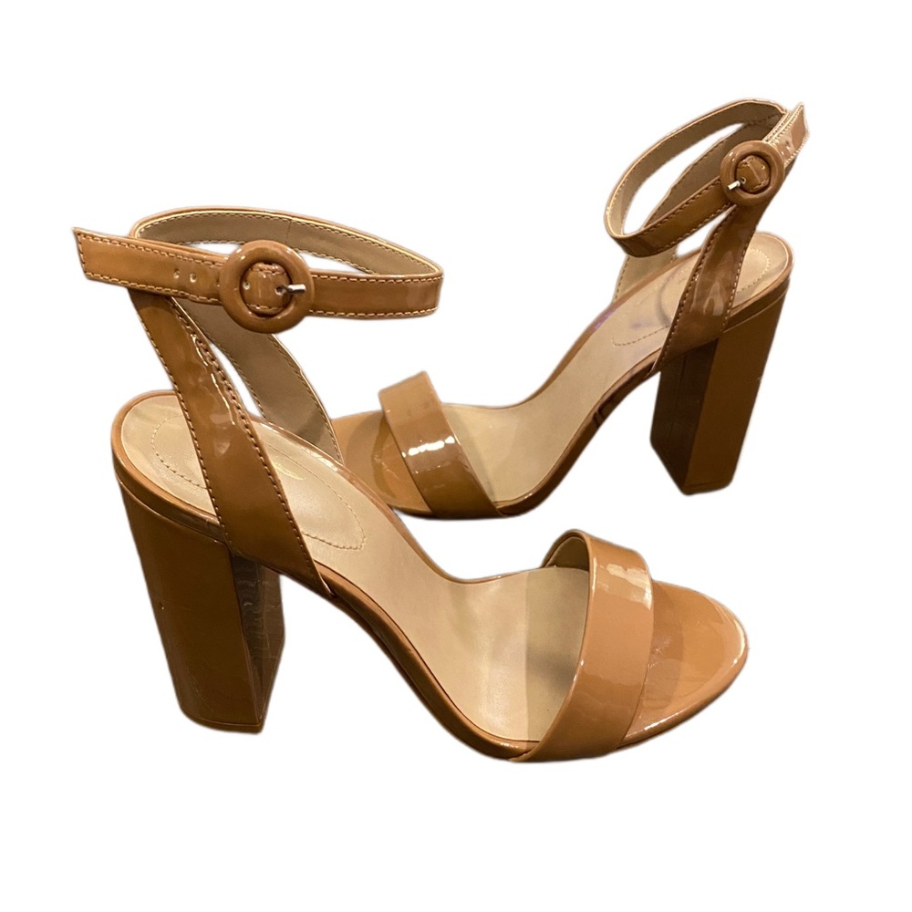 Mix No. 6 Karera Platform Patent Leather Oxford Shoes, Tan, Sz. 8.5